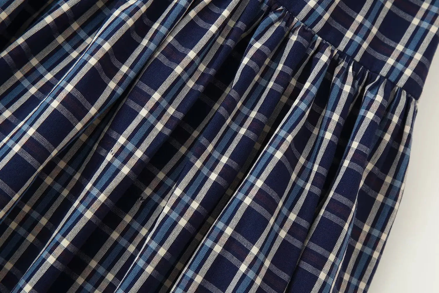 HH Woman Fashion Street Style Skirt Women Fashion Belted Plaid Midi Skirt Zipper Casual Long Skirt High Waist Chic Pleated Skirt