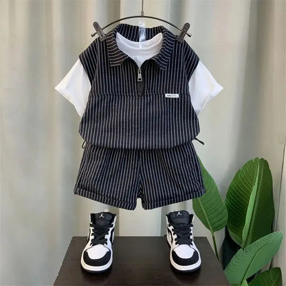 Kids Boys Clothing Set 2025 New Fashionable Baby Summer Clothes Children&
