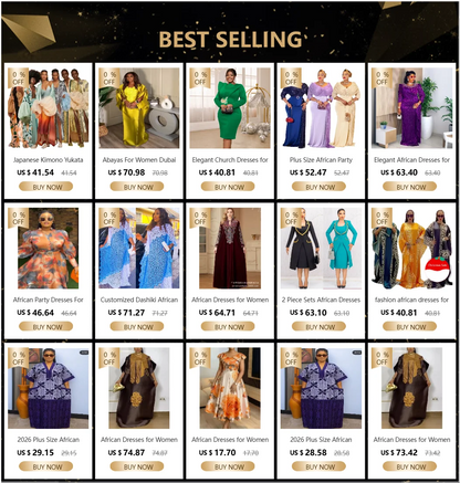 Elegant Dresses for Women 2026 Fall Fashion African 3/4 Sleeve Party Birthday New Robe Chic 3D Flower Plaid Evening A-Line Dress