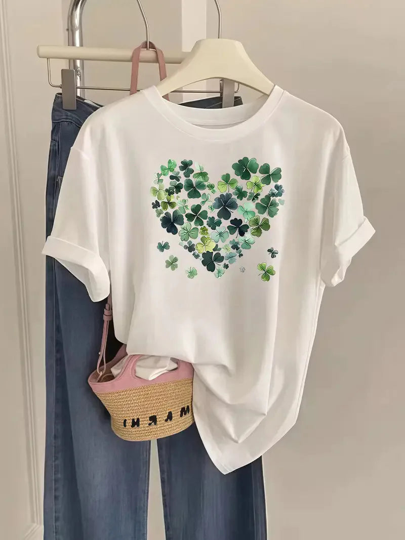 Cotton 100% A New Best-selling Short-sleeved T-shirt for Women&