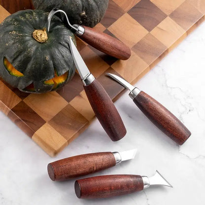 [E] 5pcs Tools For Wood Carving Chisel Woodworking Cutter Hand Tool Set Wood Carving Knife DIY Peeling Woodcarving