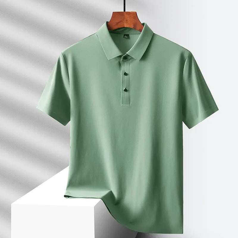 2025 new Polo T shirt for Men White Casual Short Sleeve Golf Polo Shirts Homme New Summer Clothes High Quality Ropa Hombre