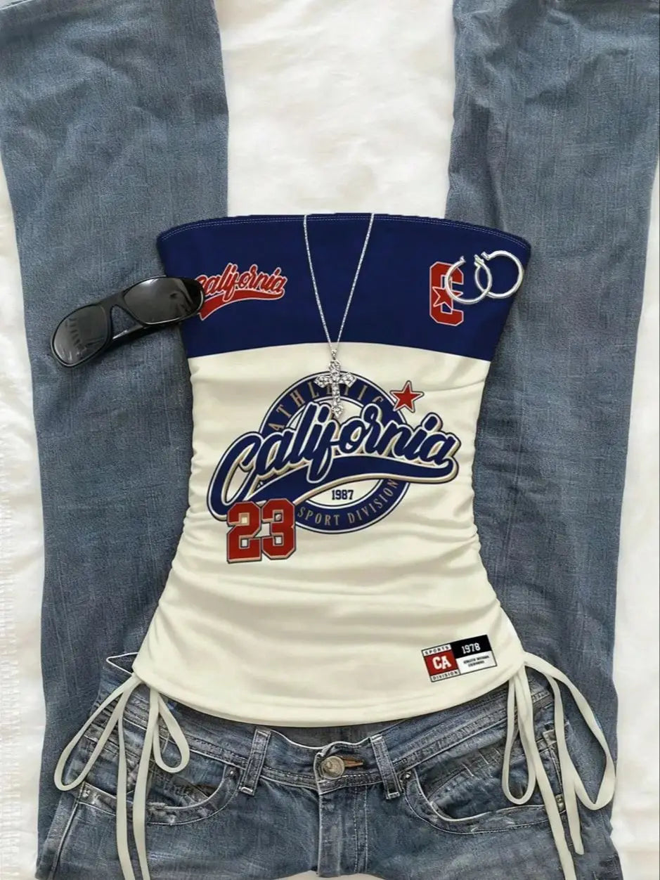 cropped top  ，Women&