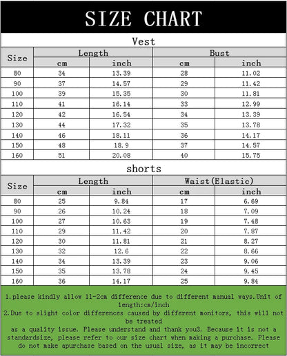 Summer Kids Clothing Set Breathable Casual Outfit for Boys And Girls Teenage Sports Suit Teen Trendy Clothes