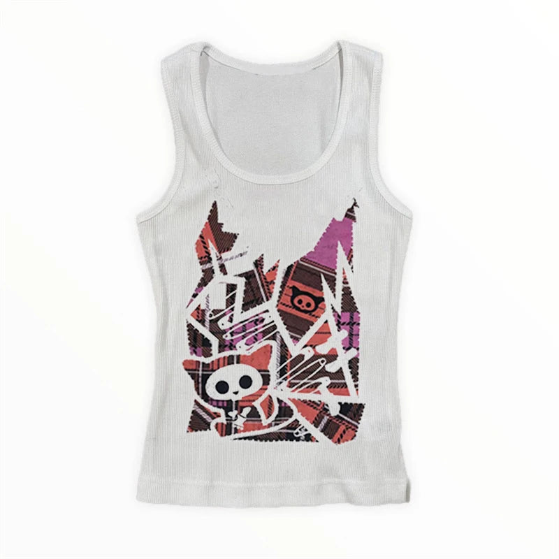 Aesthetic Women Crop Tops  Black Crop Tops Slim Harajuku Y2K Goth Short Sleeve Y2K Fashion  graphics fairy grunge Summer E-girl