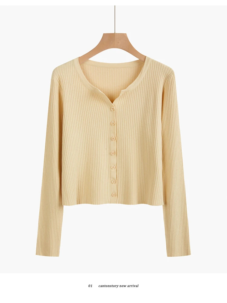 2026 Fashion Women Sweater Female Cardigan Thin Outerwear Short Short Design Sweater Long-sleeve Small Cape Blusa Feminina