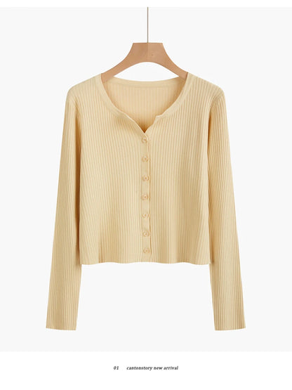 2026 Fashion Women Sweater Female Cardigan Thin Outerwear Short Short Design Sweater Long-sleeve Small Cape Blusa Feminina