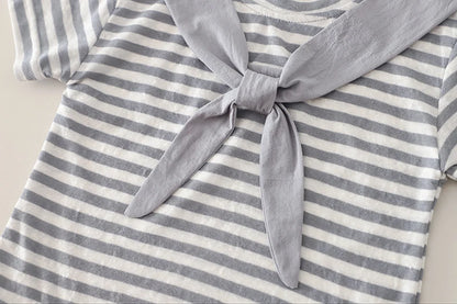 Kids Baby Boys Summer Clothes Sets Infant Kids Cotton Striped T-shirt + Denim Shorts 2Pcs Suit Children&