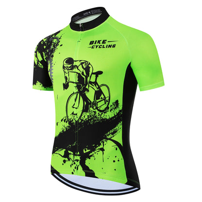 New Cycling Jersey Short Sleeve Downhill Men Jersey Mountain Bike T-shirt MTB Maillot Bicycle Shirt Uniform Cycling Clothing