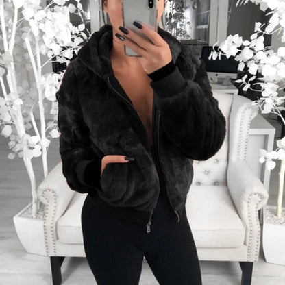 Hoodies Women Clothing Streetwear 2025 Autumn Winter Spring New Fashion Versatile Casual Solid Long Sleeves Coat for Female