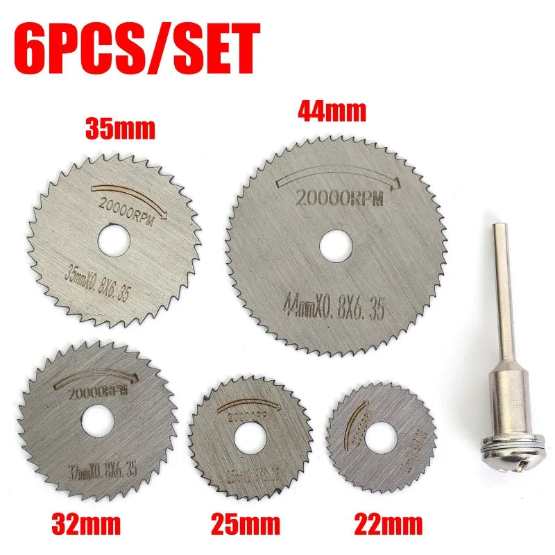 High Speed Steel Saws Blade Set Sharp Stable Non Deviation Suitable Wood Cutting Fits Drills Impact Drills DIY Woodworking Tools