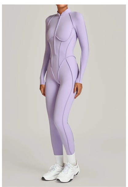 Yoga Suit Yoga Bodysuit Gym Set Women Sportswear Fitness Long Sleeve Sports Jumpsuit Female Workout Clothes One-piece Tracksuits