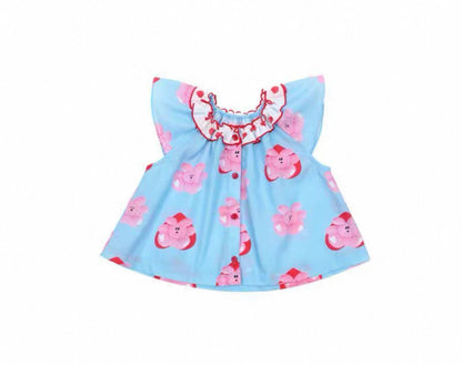 Flash Sale Kids Clothing Set 110cm Toddler Girls Dresses T-shirts Skirts Pants Cartoon Print Striped Casual Wear Summer Outfits