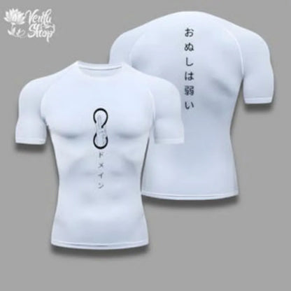 Gymwear, Satoru Gojo, Jujutsu Kaisen, Sorcerer, Hollow Purple, JJK, Gym Clothing, Compressions, Sportswear, Muscles