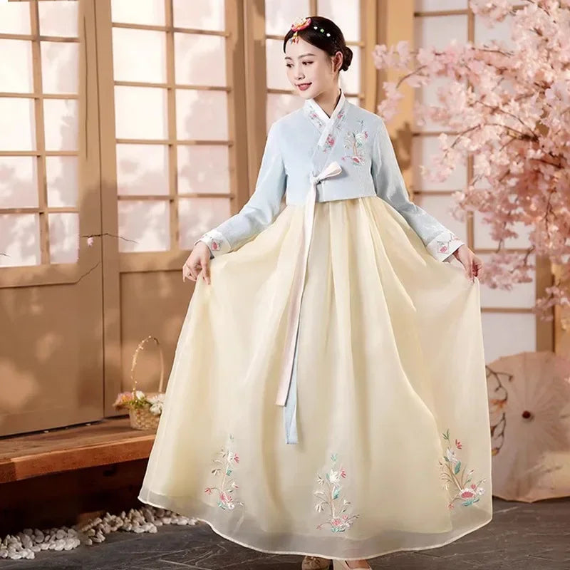 Hanbok for Women Korean Traditional Costume Minority Palace Performance Court Clothes Asian Ancient Costumes Party Hanbok Dress