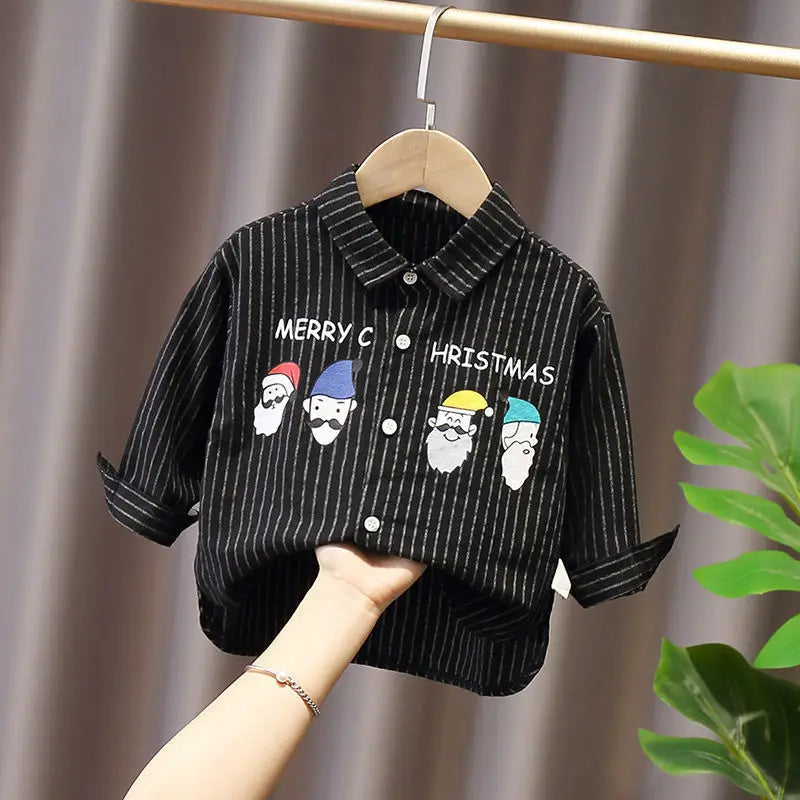 Kids Shirt Clothes Spring Thin Blouses Clothing Infant Boy Plaid Cotton Tops 1 2 3 4 Years Kids Long Sleeves Shirt