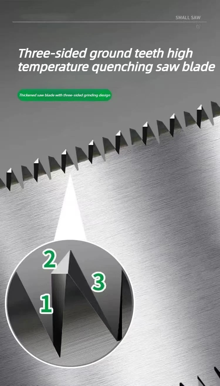 Japanese Style Hand Saw Single/Double Sided Fine Tooth Wood Saw SK5 Steel Flexible Hand Saw Garden Hand Tool for Woodworking