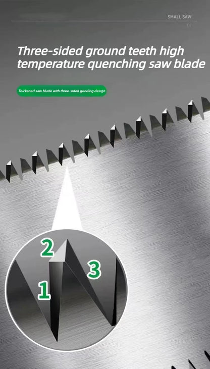 Japanese Style Hand Saw Single/Double Sided Fine Tooth Wood Saw SK5 Steel Flexible Hand Saw Garden Hand Tool for Woodworking