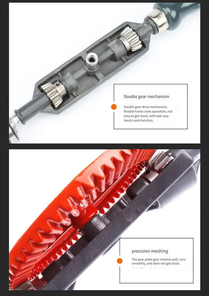 Hand Crank Drill Multi-Function Hole Driller Woodworking Manual Drill for Home Use Hand-Held Wood Drilling Tool Specialized Tool