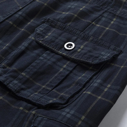Men Shorts 2023 Fashion Plaid Beach Shorts Mens Casual Camo Camouflage Shorts Military Short Pants Male Bermuda Cargo Overalls