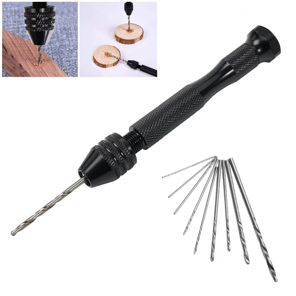 0.3-3.2mm  Small Hand  Drill Set  Woodworking Drilling Tools For Models Hobby DIY Jewelry Craft Hand Manual Drill Bit