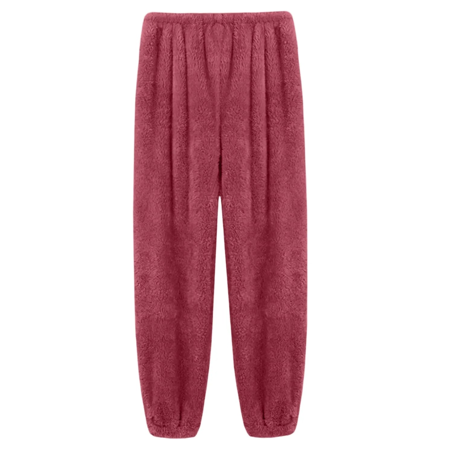Pajamas Pants For Women Warm Winter Solid Color Sleepwear Pyjamas Plush Pants Women Nightwear Fashionable Home Wear