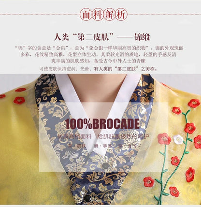 Hanbok for Women Korean Traditional Costume Minority Palace Performance Court Clothes Flower New Year Wedding Party Dance Dress