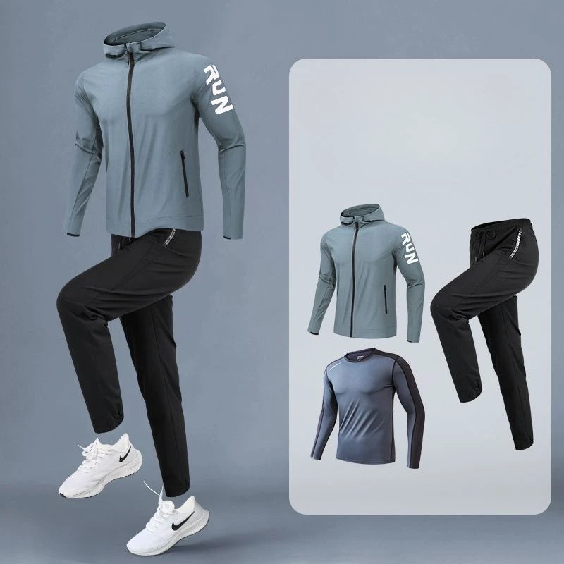 Sportswear Set for Men: Ideal for Running, Cycling, Fitness Training &amp; Gym Exercises - New in Men&