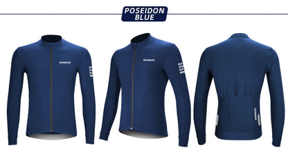 DAREVIE Cycling Jersey Winter Thermal Fleece Cycling Jersey Men Long Sleeve Hot Warm Soft Brushed Breathable Bicycle Clothing