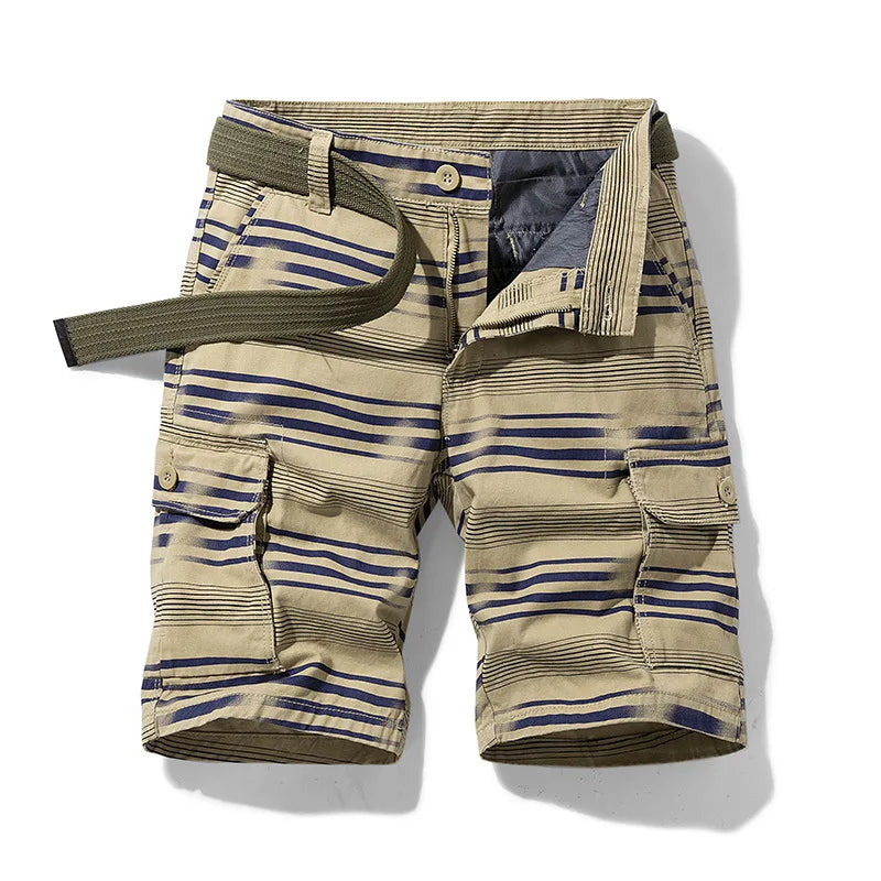 Men Shorts 2023 Fashion Plaid Beach Shorts Mens Casual Camo Camouflage Shorts Military Short Pants Male Bermuda Cargo Overalls