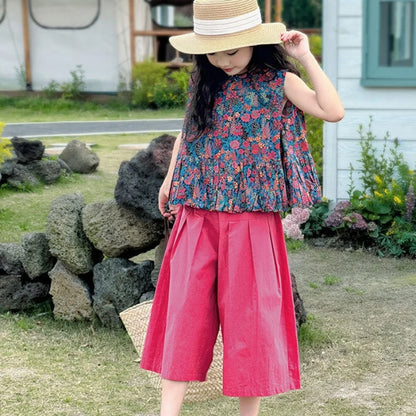 Kids Girl Clothes Summer Suits for Girls 12 14 Years Old Clothing Sets 4 7 Children 11 Korean Children&
