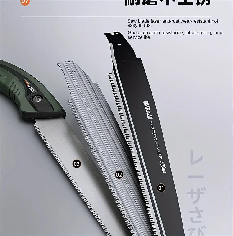Compact Hand Saw，Sharp SK5 Steel Blade，Durable Gardening Tool，Achieve Efficient Cutting，Wood Cutting Tools，