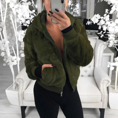 Hoodies Women Clothing Streetwear 2025 Autumn Winter Spring New Fashion Versatile Casual Solid Long Sleeves Coat for Female