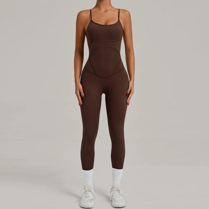 Padded One-Piece Yoga Clothes Sportswear Women&
