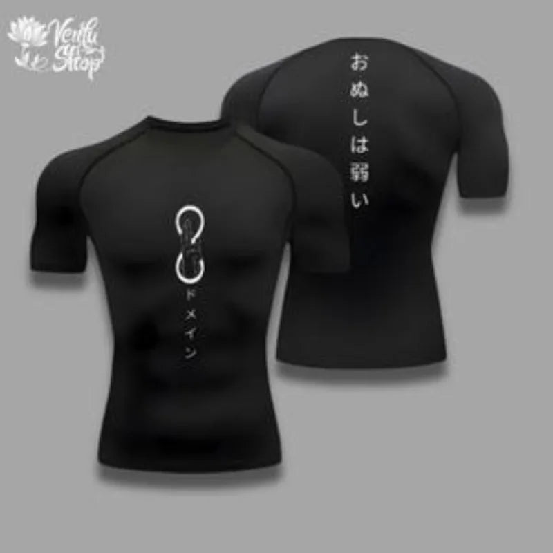 Gymwear, Satoru Gojo, Jujutsu Kaisen, Sorcerer, Hollow Purple, JJK, Gym Clothing, Compressions, Sportswear, Muscles