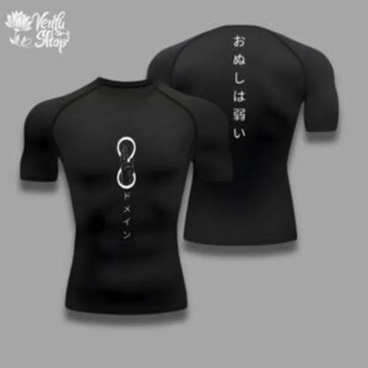 Gymwear, Satoru Gojo, Jujutsu Kaisen, Sorcerer, Hollow Purple, JJK, Gym Clothing, Compressions, Sportswear, Muscles