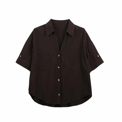 Linen Shirt Women&