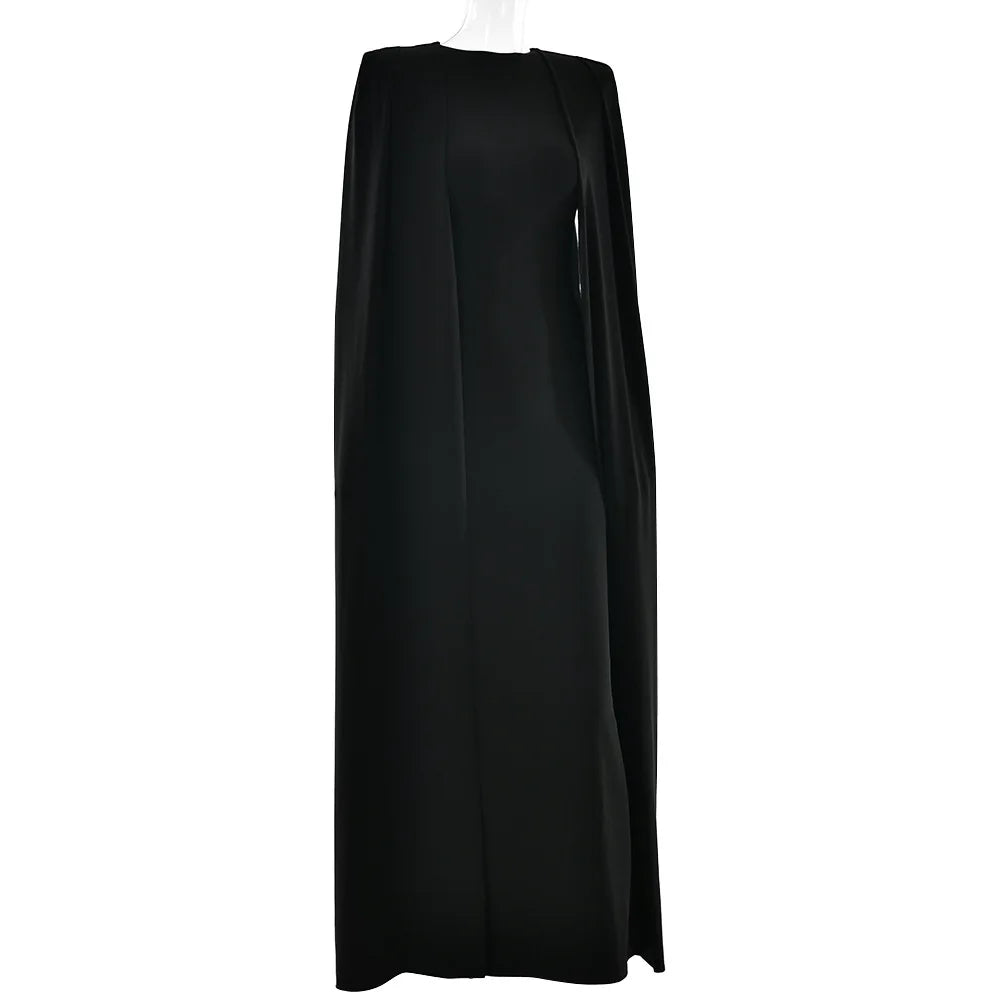 2025 New Fashion High Waist Evening Dress for Women Polyester Fabric Gathered Skirt Tight Fit Gown for Parties And Banquets