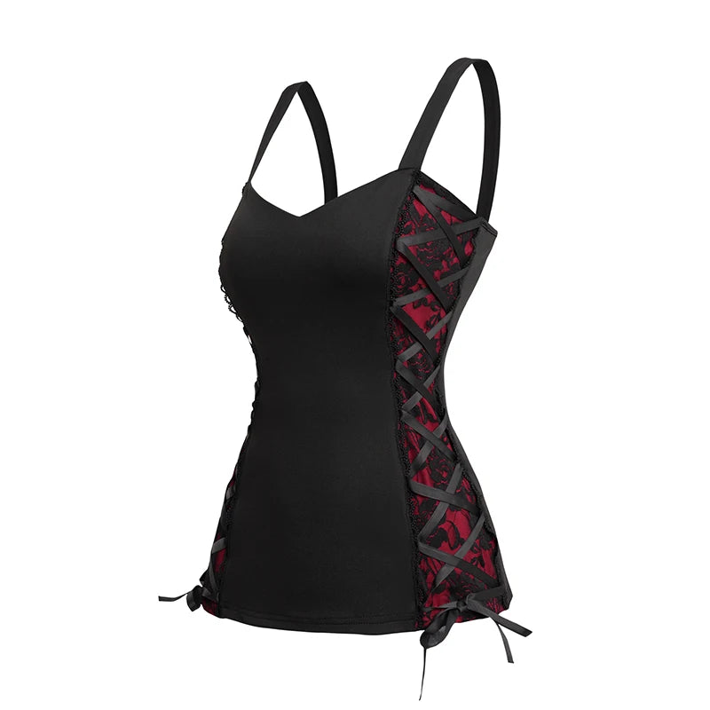 Summer Tank Tops for Women Plain Color Tank Top Ruched Grommet Lace Up Casual Sleeveless Tops топ женский