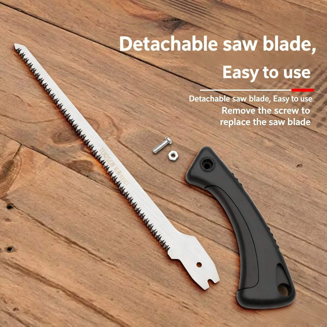 SK5 High Carbon Steel Hand Saw Sharp Swallowtail Pruning Saw for Wood Log Cutting Garden Tree Trimming Durable Blade