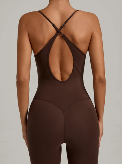 Padded One-Piece Yoga Clothes Sportswear Women&