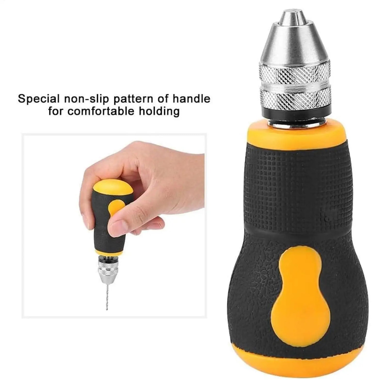 Hand Drill Set Woodworking Drilling Tools Mini Hand Drill Tool Portable Set Non-slip For Hobby DIY Jewelry Hand Essential tools