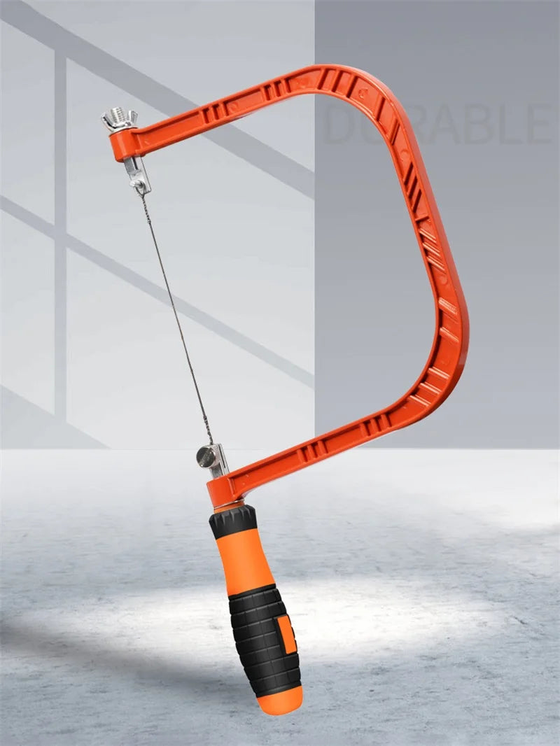 Adjustable Woodworking Saw Coping Saw With 5 Sawblade For Wood Bow DIY Tools Woodwork Wire Frame Saw Blade Cutting Hand Tool