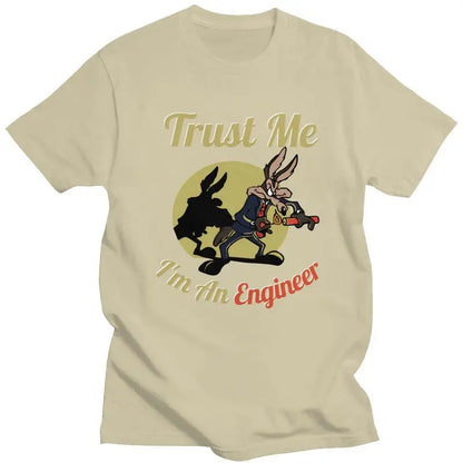 Custom Trust Me Im An Engineer T Shirts for Men 100% Cotton Tee Tops Tshirt Short-Sleeve Fashion T-shirt