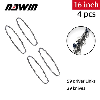 NAWIN Chains for electric chain saws 4/6/8/10/12/16 inch wood saws chain saws