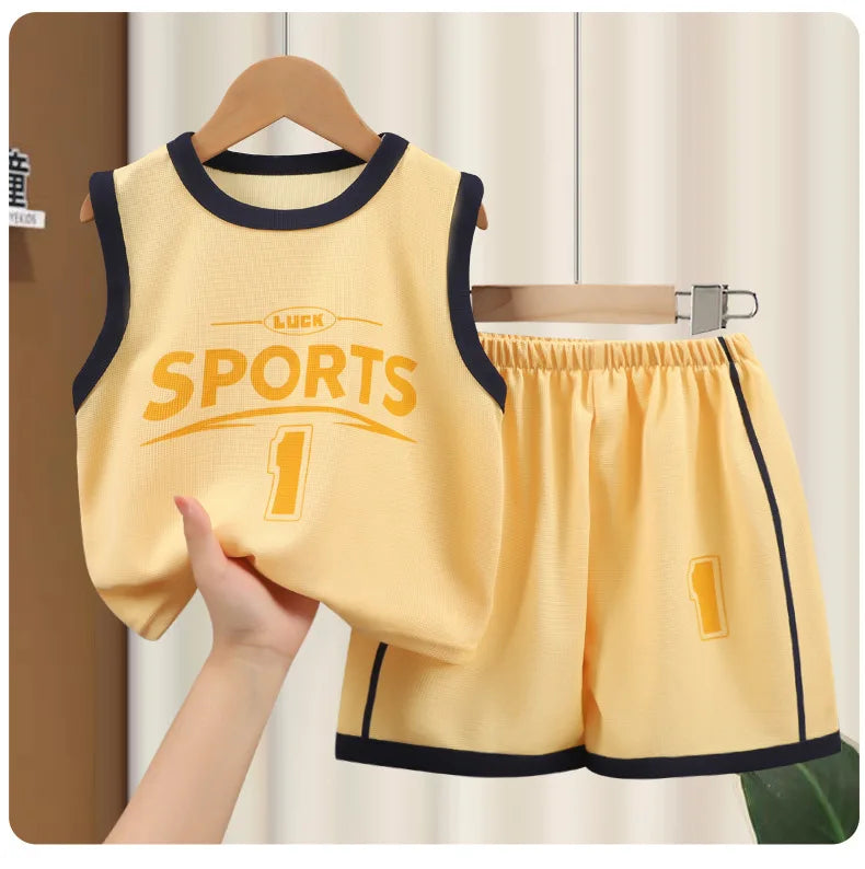 Kids Clothes Boys Girls Vest Suit Summer  Children&