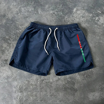 Summer Mens Beach Shorts Casual Quick Dry Surf Man Swimwear Outdoor Jogging Shorts Swimming Fashion Elastic Waist Sports Pants
