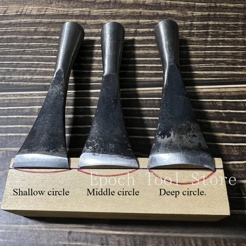 Hand Wood Carving Tools Set Woodworking Chisels with Flat Knife Round Knife for Hand-Carved Sculptures &amp; Decorative Engraving