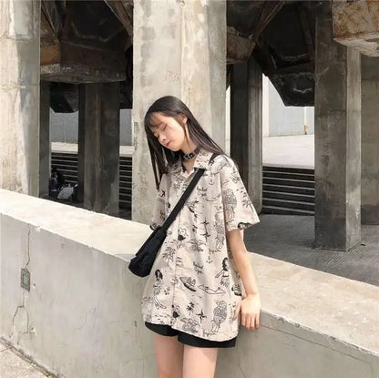 Shirts Women Linen Mandarin Collar Cropped Boxy Fit Tea Ceremony Zen Minimalist Blouse For Meditative Female Calm Daily Outfit