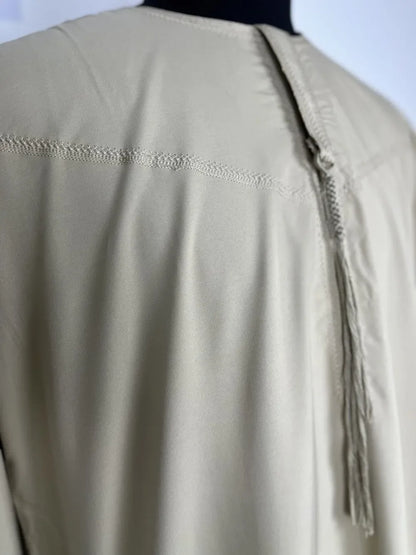 Middle East Arab Kaftan Men Muslim Clothing Solid Long-sleeved Round Neck Robes Causal Loose Men Jubba Thobe National Costumes